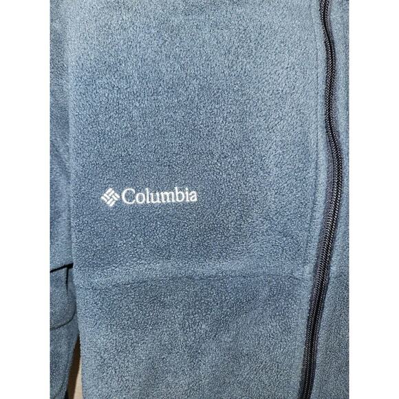 Columbia Steens Mountain Fleece Jacket Mens Large Blue Full Zip Outdoor Hiking - Picture 3 of 11